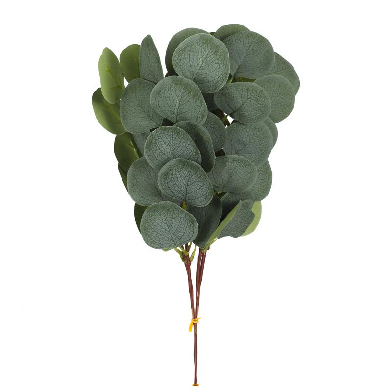 Artificial Mixed Eucalyptus Willow Leaves Stems DIY Bouquets Floral Faux Eucalyptus Garland Arrangement Home Wall Decor Wedding