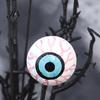 Halloween Horror Atmosphere Decor Black Artificial Branches, Scary Eyeballs Picks with Bats Pine Spooky Cones for Gothic Vase Filler, Floral
