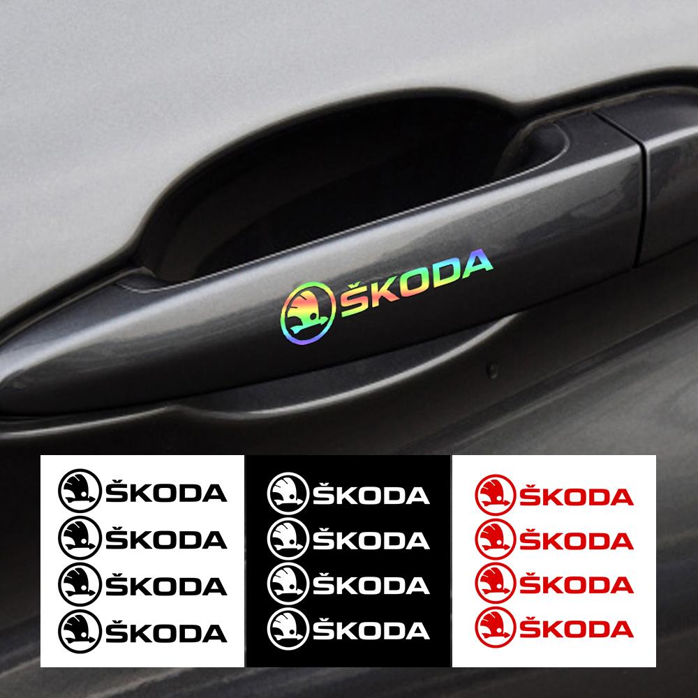 RYYX4 4KS Auto Znak Vnější Samolepka Dekorace Pro Skoda Octavia Rapid Fabia Superb Kodiaq Scala Karoq Kamiq VRS Yeti S VII