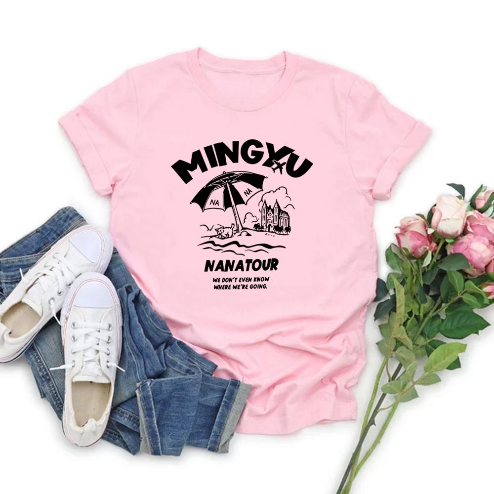 Seventeen Nana Tour T-shirt Right Here World Tour Μπλούζα Γυναικεία Κοντομάνικη Μπλουζάκια Kpop Μπλούζα Κορεατικό Συγκρότημα Μπλουζάκι Γυναικεία Ρούχα K-pop Τοπ