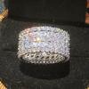 Ring, Full Of Diamonds, Super Sparkling Flower Leaves, Fashionable And Luxurious High-End Ring.