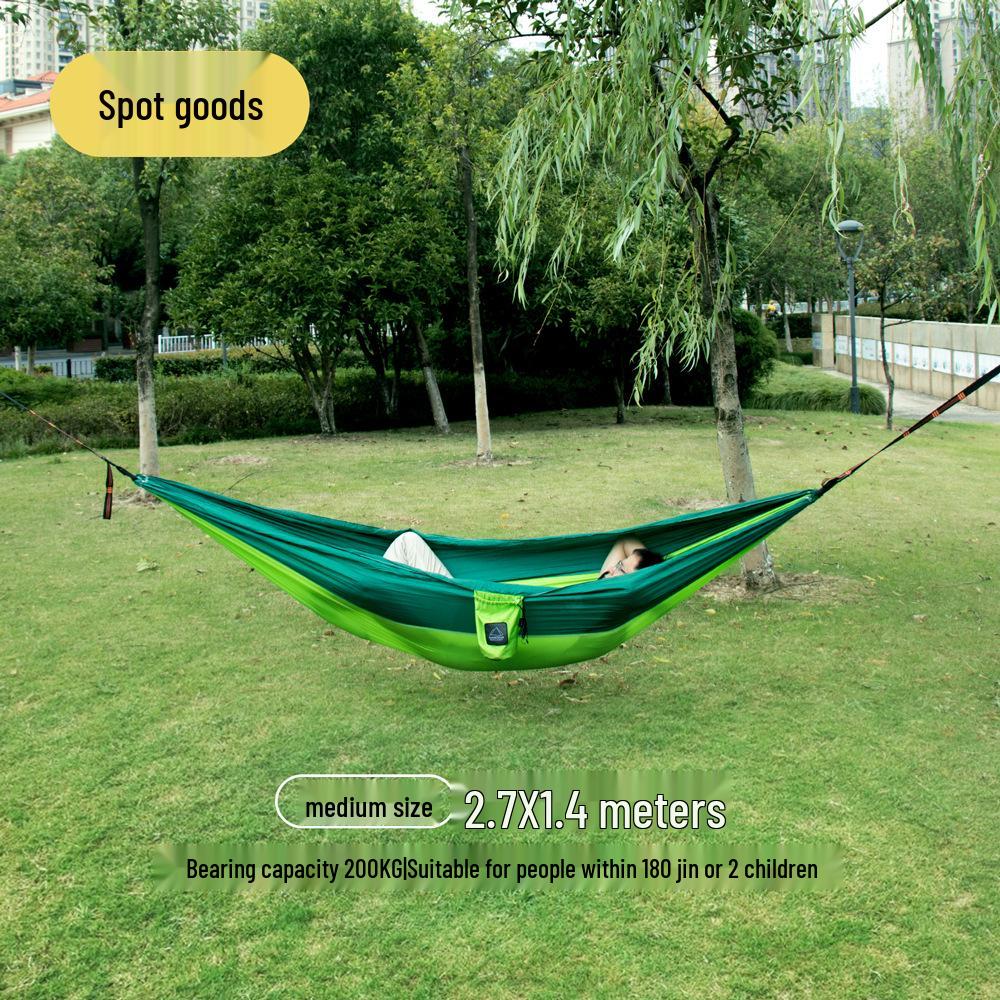 Adjustable Straps Nylon Hammock - High-End Single/Double Outdoor Use