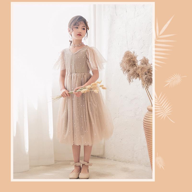 2025 Summer Star Mesh Princess Dress - Children's Gauze Skirt for Big Kids, 430g