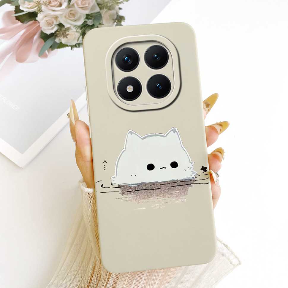 Redmi Note15Pro 5G New Model Protective Case Matte Cat Rabbit For Xiaomi Redmi Note 15 Pro 5G Full Cover Anti-Fall Shockproof