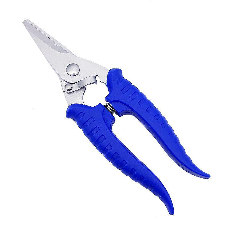 

7-Inch Multi-Purpose Electrician Scissors: Stainless Steel, Sharp, Labor-Saving Cutter, Wire Stripper & Duct Shears for Aluminum Composite Panels 1 piece with spring