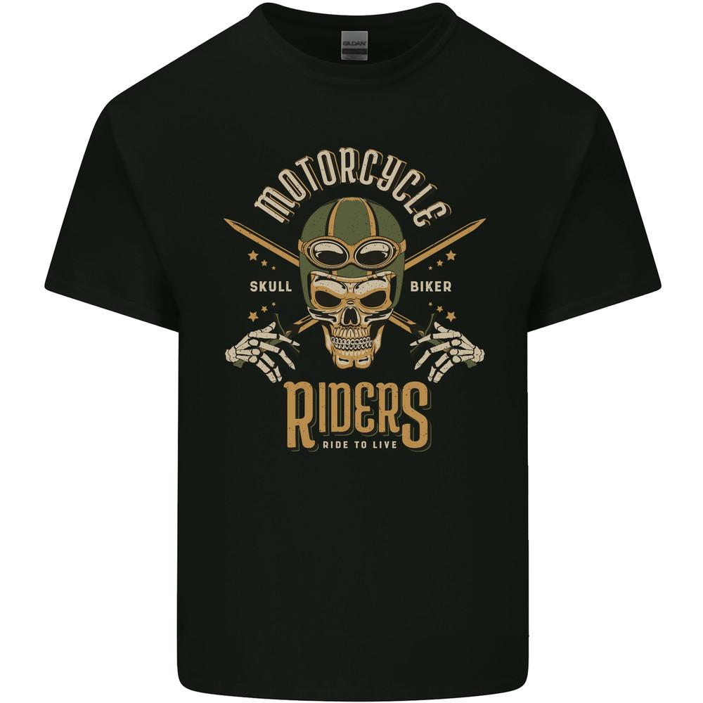 Motorcycle Riders Biker Motorbike Skull Mens Light Cotton T-Shirt Unisex T-Shirt XXXXL
