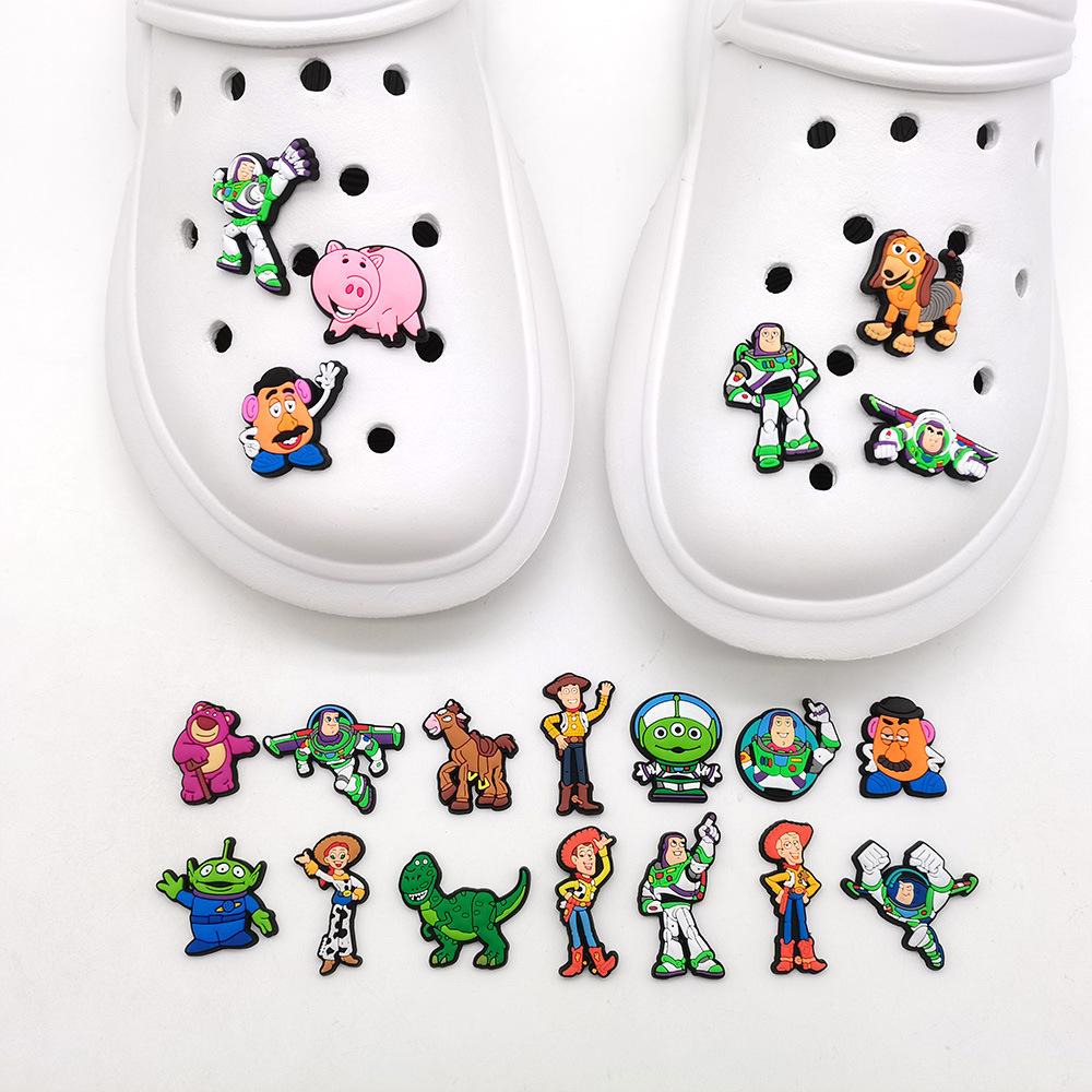 Popular Buzz Lightyear Croc Charms: Cute Cartoon Shoe Accessories, Best Selling Decoration Buckles