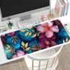 Vintage Gold Leaf Flower Large Gaming Mouse Pad NonSlip Extended Desk Mat For Laptop Desktop Office Work Gamer Keyboard Pad