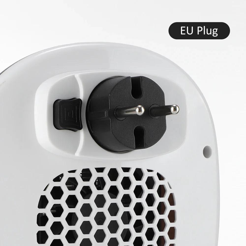 Portable Electric Heater PTC EU/US Wall-plug Bathroom Living Room Heater Adjustable Temperature Low Noise House Warmer Machine