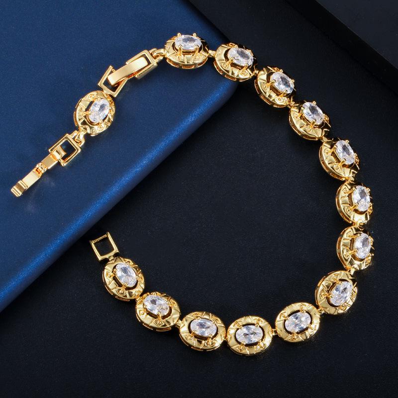 S0152 Trend Bracelet Aaa Zircon Simple Women'S Hand Jewelry