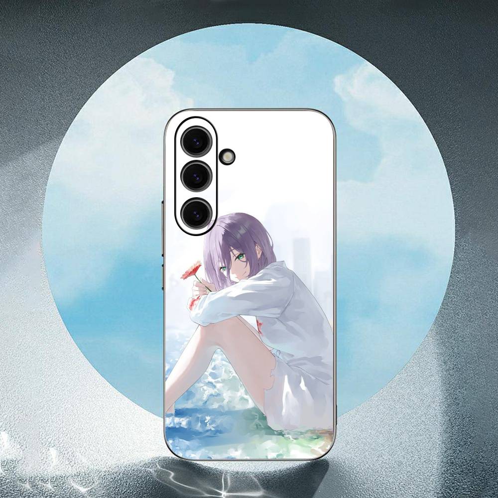 Chainsaw Man Reze For Samsung Galaxy S25 S24 S23 Ultra S22 S21 Plus S20 Black Soft Silicone Protective Case