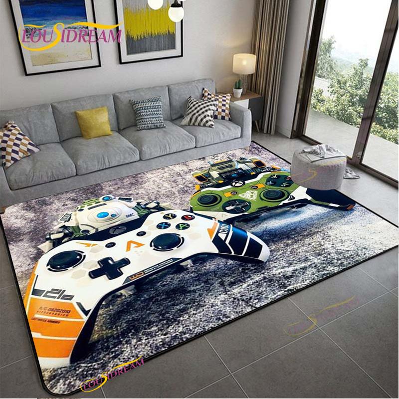 Anime Gamer Game Controller Rug Kids Play Carpet Living Room Bedroom Door Non-slip Mat Photography Props Birthday Gift Alfombra