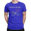 Funny Electricity Explained Physics T-Shirts for Men Volt Ohm Ampere Pure Cotton Tees Crew Neck Short Sleeve T Shirts Clothing