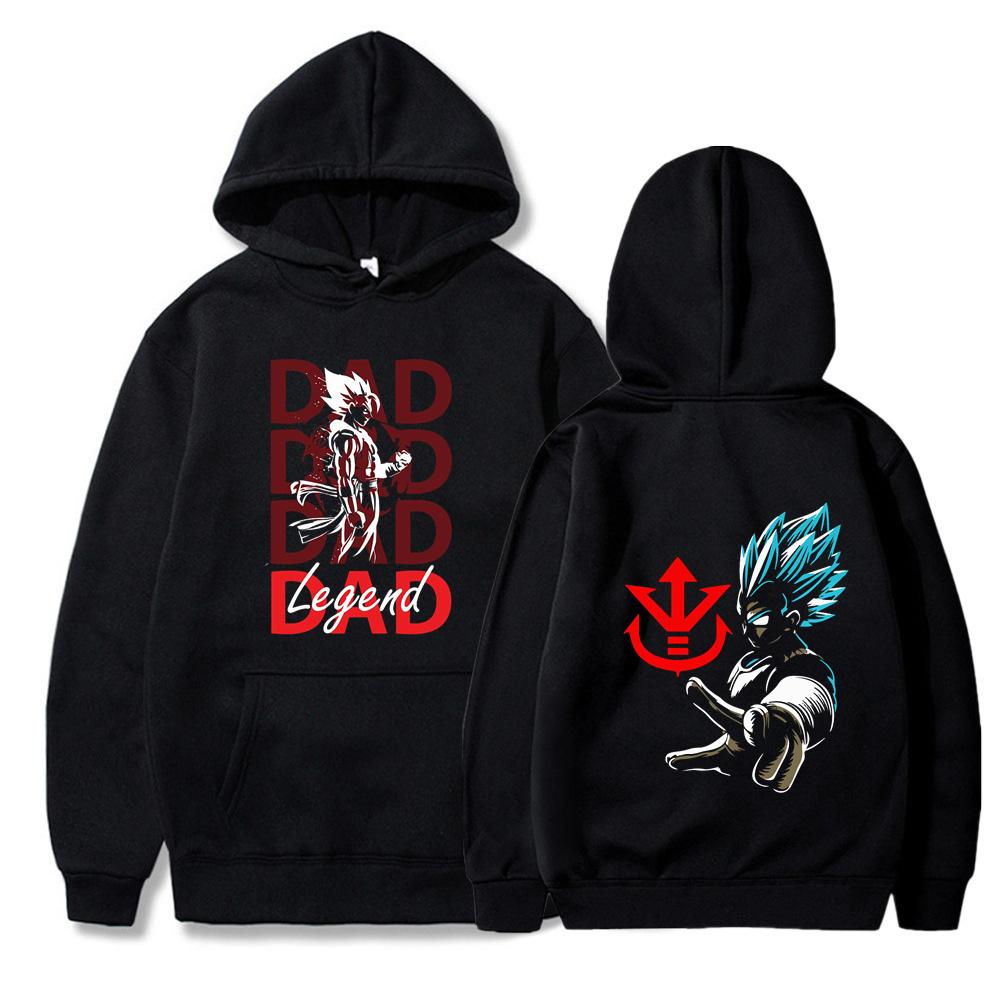 

Vegeta пуловер с капюшоном Dragon Ball Hoodie осенний флис полиэстер мужчины женщины повседневный пуловер уличная одежда S-3XL топ XL