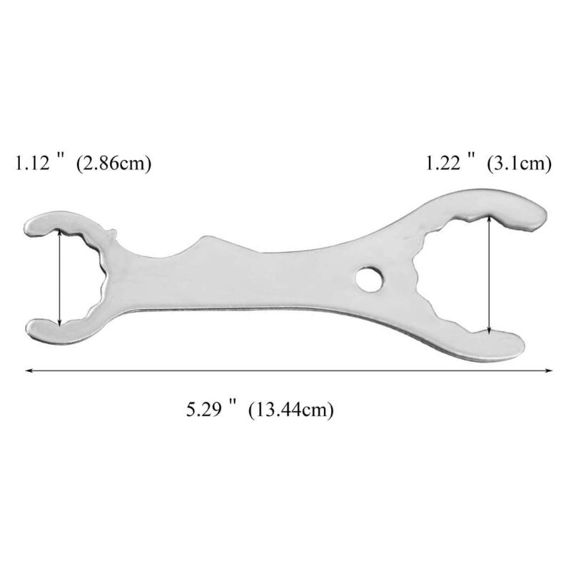 Bier-Schraubenschlüssel Edelstahl-Textur für Brauerei und Zapfhahnmontage in Restaurants und Küchen
