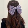 Large Bow Clip for Back of Head, Nature Style Hair Clip with Ribbon, Japanese INSPIRIED Side Clip, Fairy Hair Accessories for Women