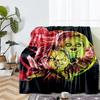 Coperta stampata a tema horror di Halloween - Perfetta per divano, letto, viaggi e uso all'aperto | Lavabile in lavatrice, accogliente e resistente.