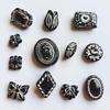 Black Silver-Lined Rose Butterfly DIY Acrylic Beading Accessories