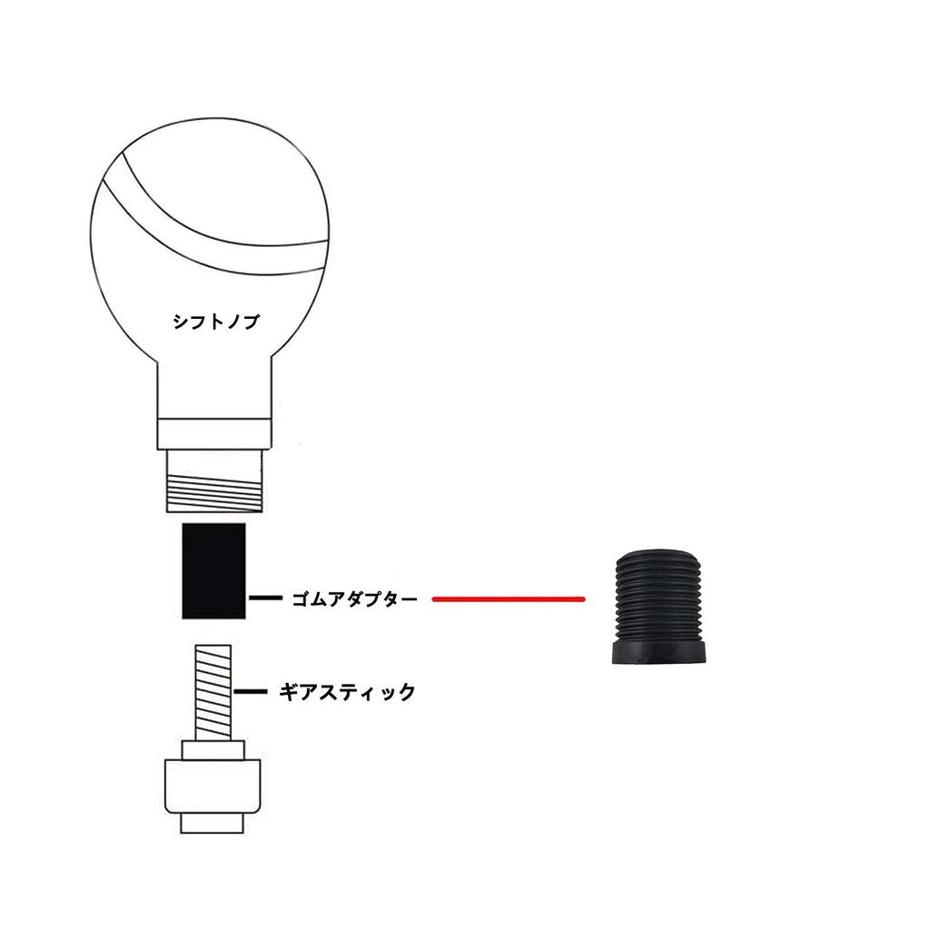 Lunsom 85mm Car Shift Knob Metal Short Shift Knob Aluminum Alloy for Auto and Manual Car (Silver)