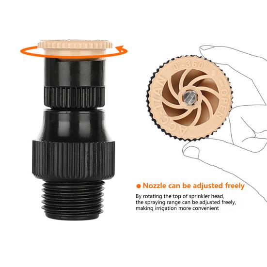 Utendørs sprinkler Justerbar Stor Områdedekning Plast Utmerket Automatisk Hagevanningssystem Forsyninger
