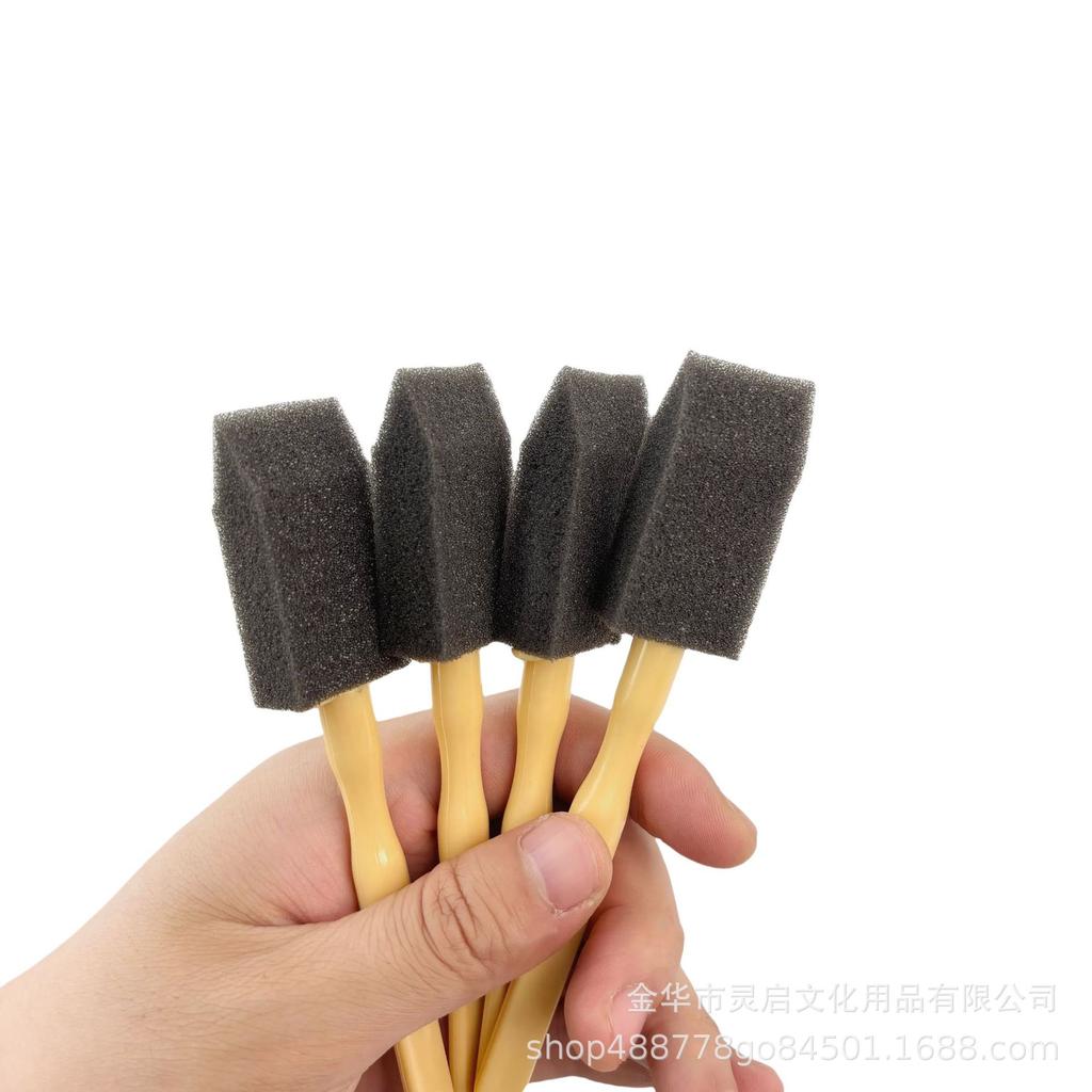 Multifunctional PP Plastic Handle Sponge Brush for Kids' Painting & Car Air Conditioner Dusting