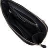 Mens Genuine Leather Woven Handheld Crossbody Bag Daily Commute Black Gray Navy Coffee Beige