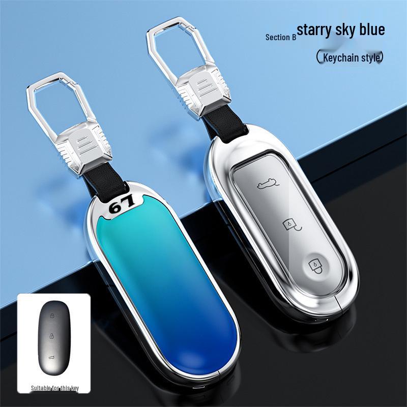 Compatible with Ideal L9 Key Case: 2022 Full Coverage Metal Remote Control Protective Shell for Men and Women