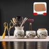 Ru Kiln Tea Ceremony Six Gentlemen Accessory Set