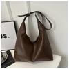 Fashion Korean Version Large Capacity Single Cross-body Bag Women's Handbag Simple Casual Commuting PU Leather Shoulder Tote Bag