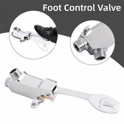 Foot Operated Foot Control Valve Versatile Hands-free Pedal Water Faucet Control Switch Copper Rust-proof Foot Pedal Tap Valve