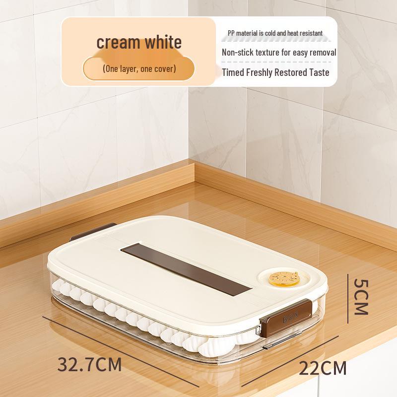 Multi-Layer Frozen Dumpling & Wonton Storage Tray for Refrigerator & Freezer