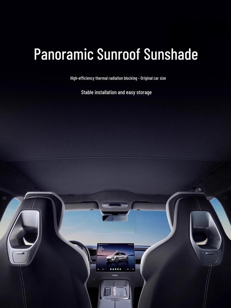 Sunshade Blinds, Panoramic Roof Shades, Heat Insulation, Interior Accessories for Xiaomi SU 7