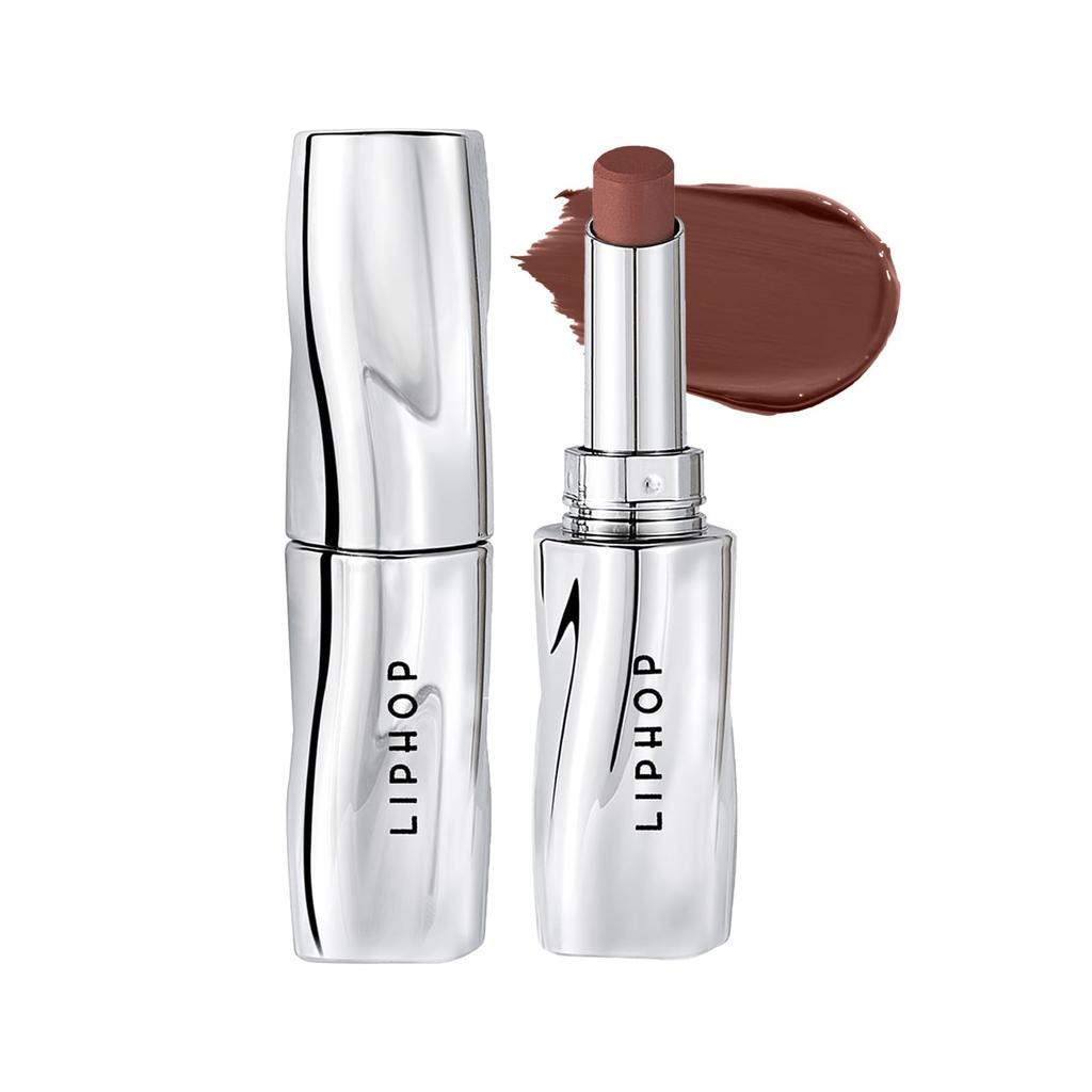Aopoka Matte Color Lip Rotating 8 Highly Black Chocolate Lipstick, Stay, Long-Lasting, Transfer-Resistant Tint, Lipstick, Colors, Portable, Pigmented,