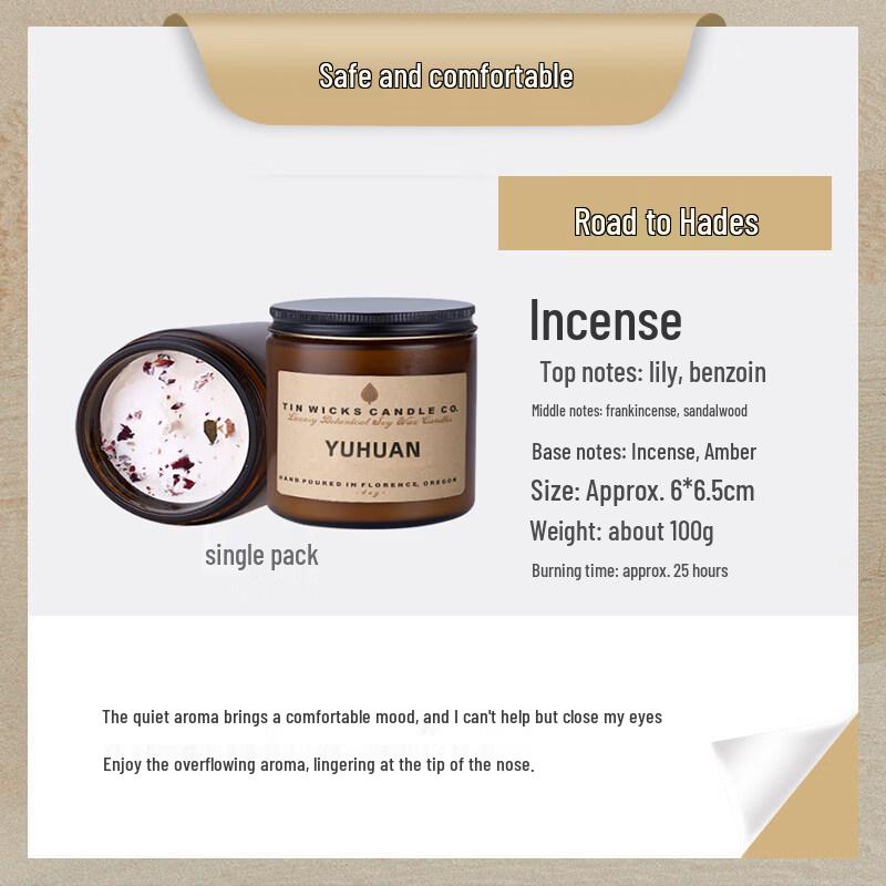 Dried Flower Scented Candle