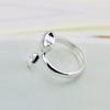 Simple Coco Cat Ring Women'S Cute Kitten Ring Open Ring