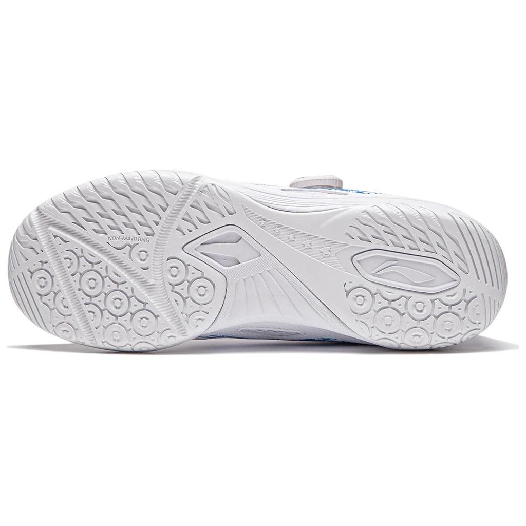 New LiNing Mage ESS Anti-Slip And Wear-Resistant Breathable Low-Top Professional Table Tennis Shoes Unisex White Blue APPU021-7