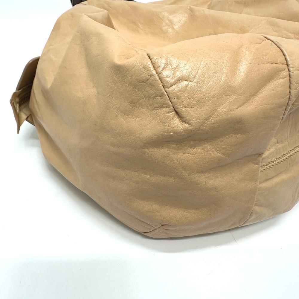 Celine Bag Filling Hand Bag Leather Beige