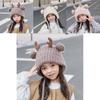 Toddler Reindeer Eared Knit Cap With Windproof And Thermal Features For Winter