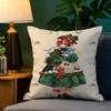 Christmas reindeer antler girl  Pillow Case Natural Linen Pillow Case DoubleSided Decor Sofa Pillowcase Home Decor