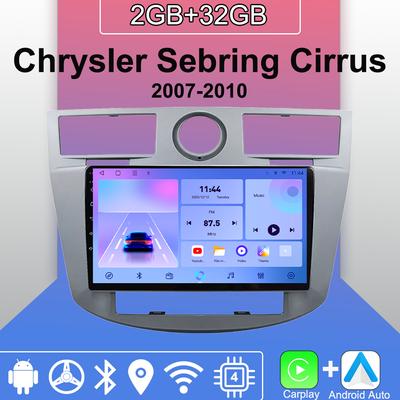 Autoradio Android Carplay pour Chrysler Sebring Cirrus 2007-2010 Lecteur multimédia Unité principale Stéréo Navigation GPS BT WIFI 2 + 32 Go
