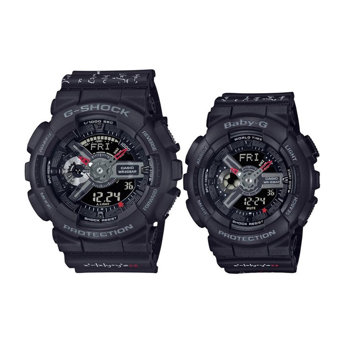 CASIO Men Pair Table Series Black Watch LOV-21A-1APR LOV-21A-1APR Couple Watch Gift Box