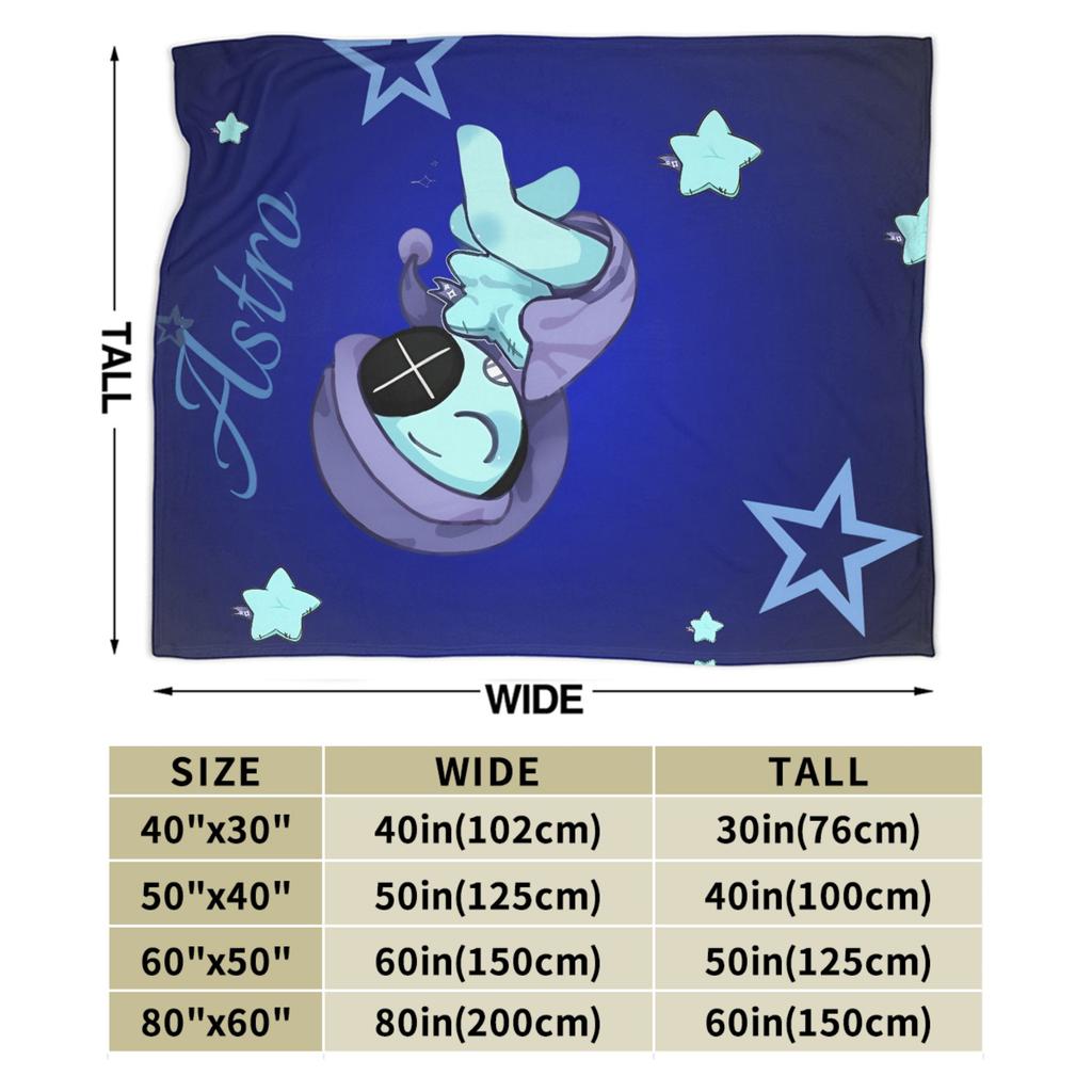 Dandys World Astro Schlaf Warme Weiche Decken Dekorative Plüsch-Überwurfdecke Lustige Heimdeko Flanelldecke Sofadecke