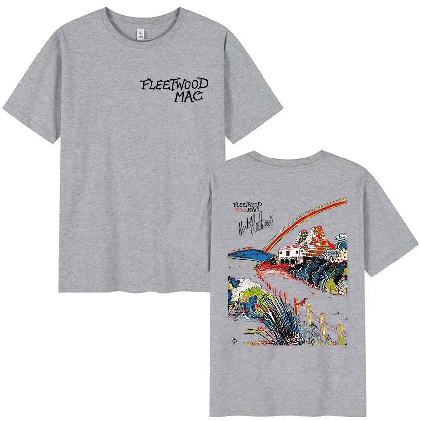 Rock Band Fleetwood Mac Tour 2026 Merch T-shirts Unisexe Femmes Harajuku Mode T-shirt Rétro 100% Coton T-shirts Oversize Streetwear
