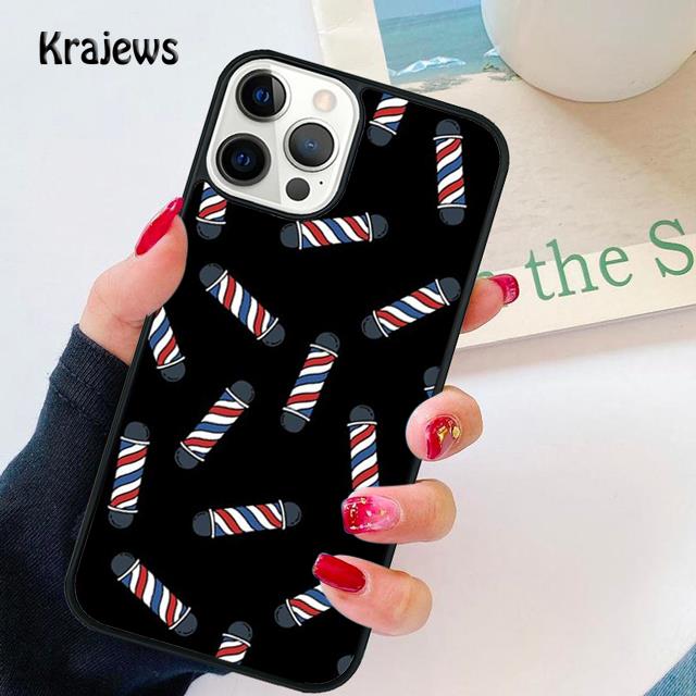 Měkký kryt na telefon s motivem holičských nůžek pro iPhone 14 XR X XS Max 5S 6S 7 8 Plus SE 2020 11 12 13 Pro Max Mini