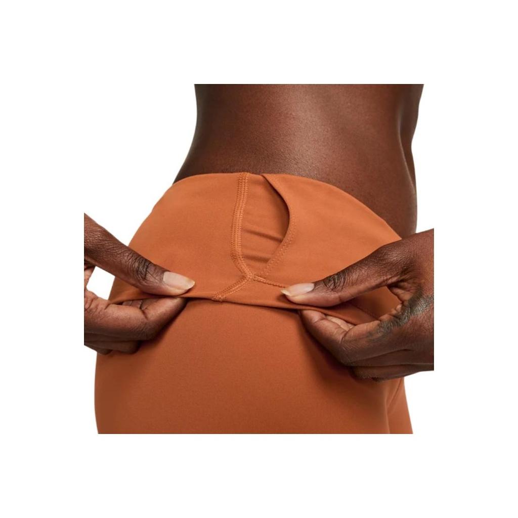 Nike Solid Color Logo High-Waist Fitness Leggings Women Bottoms Caramel DM7024-246