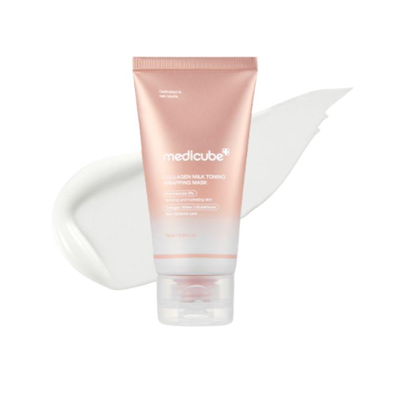 Medicube Collagen Milk Toning Wrapping Mask Brightening Firming Collagen Wash-Off Mask 75ml 1