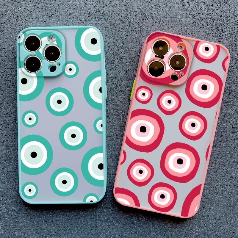 Fashion Spooky Scary Red Eye Phone Case For iPhone 14 15 16 Pro Max Plus 11 12 13 Mini Pro Max X XR XS Shockproof Back Covers