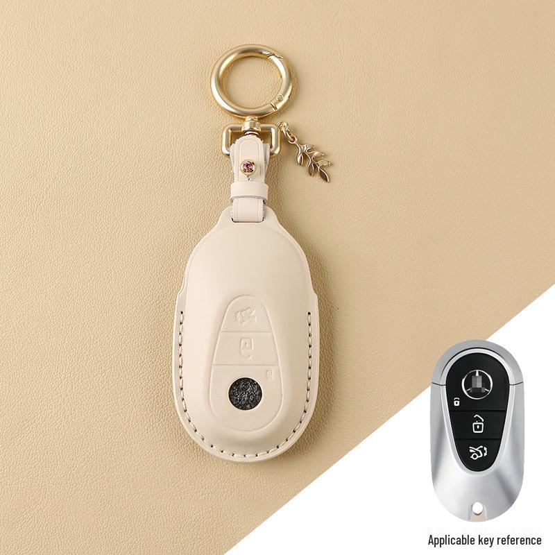 2022 Mercedes-Benz C260L Women’s Handmade Leather Key Cover for S-Class, C-Class, E-Class, GLC, AMG