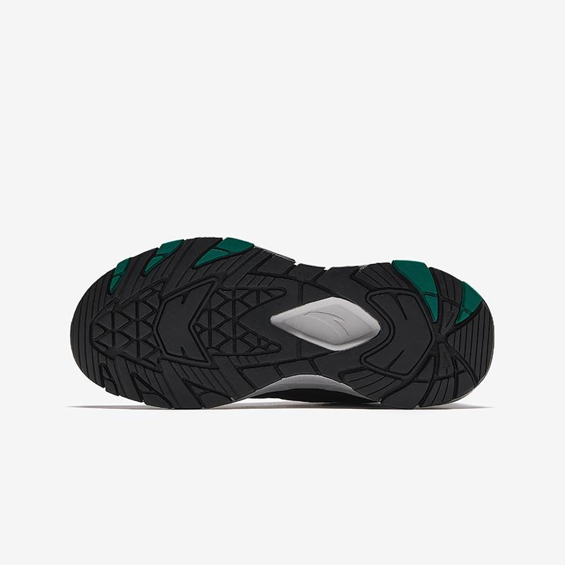 Anta Kids Outdoor Series Trendy Non-Slip Durable Cotton Shoes Kids Shoes Black Green 312446917-3