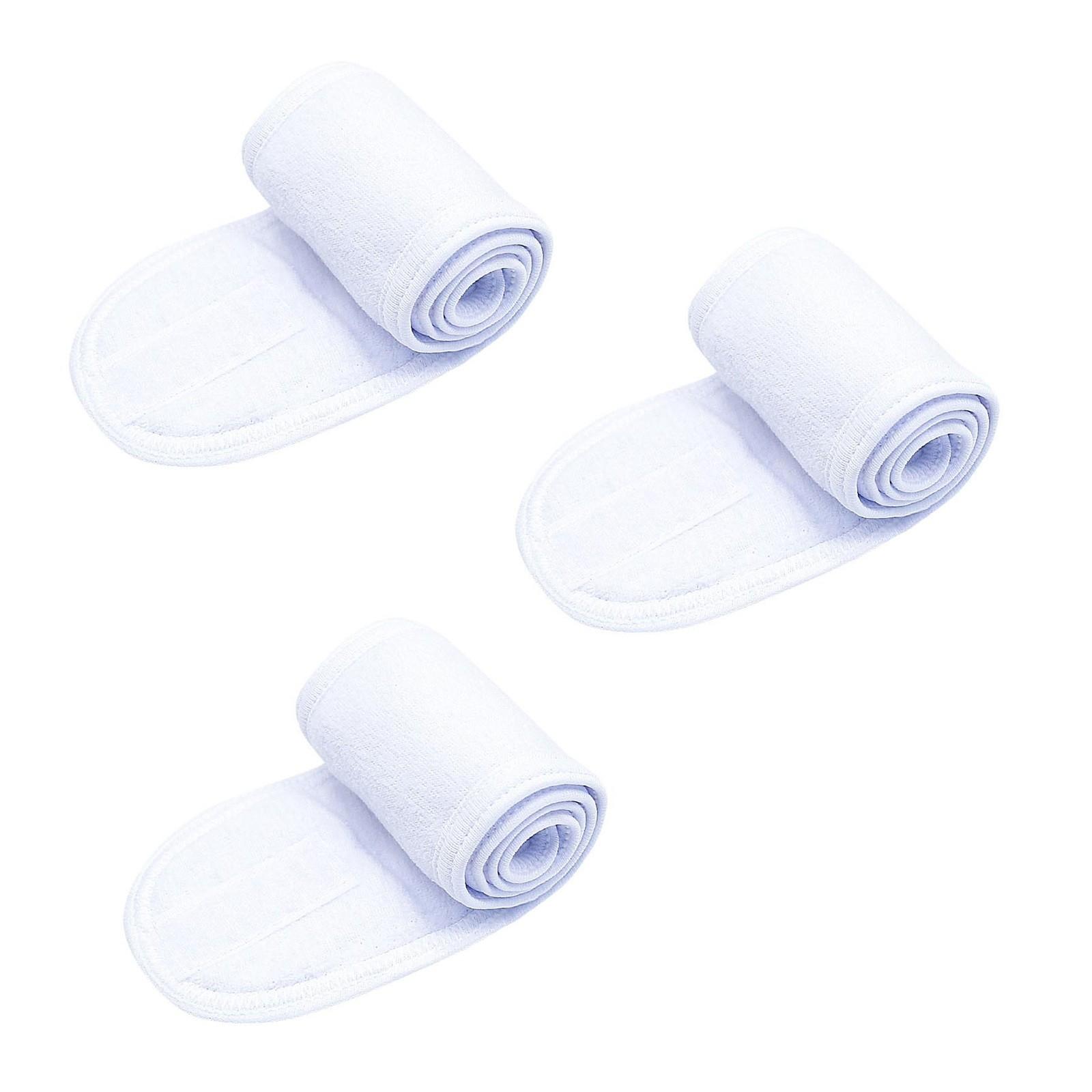 

Спа-повязка на голову, 3 шт. в упаковке, ультрамягкая регулируемая повязка на голову для мытья лица, эластичная тканевая повязка для снятия макияжа One Size